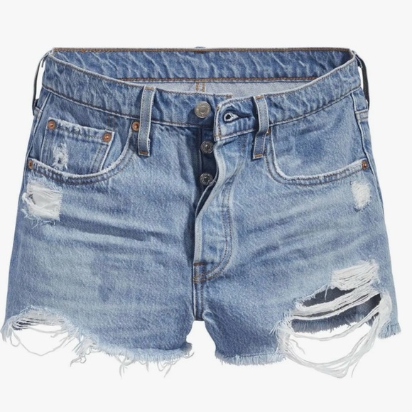 Levi’s 501 premium jean shorts size 33 - Picture 5 of 12